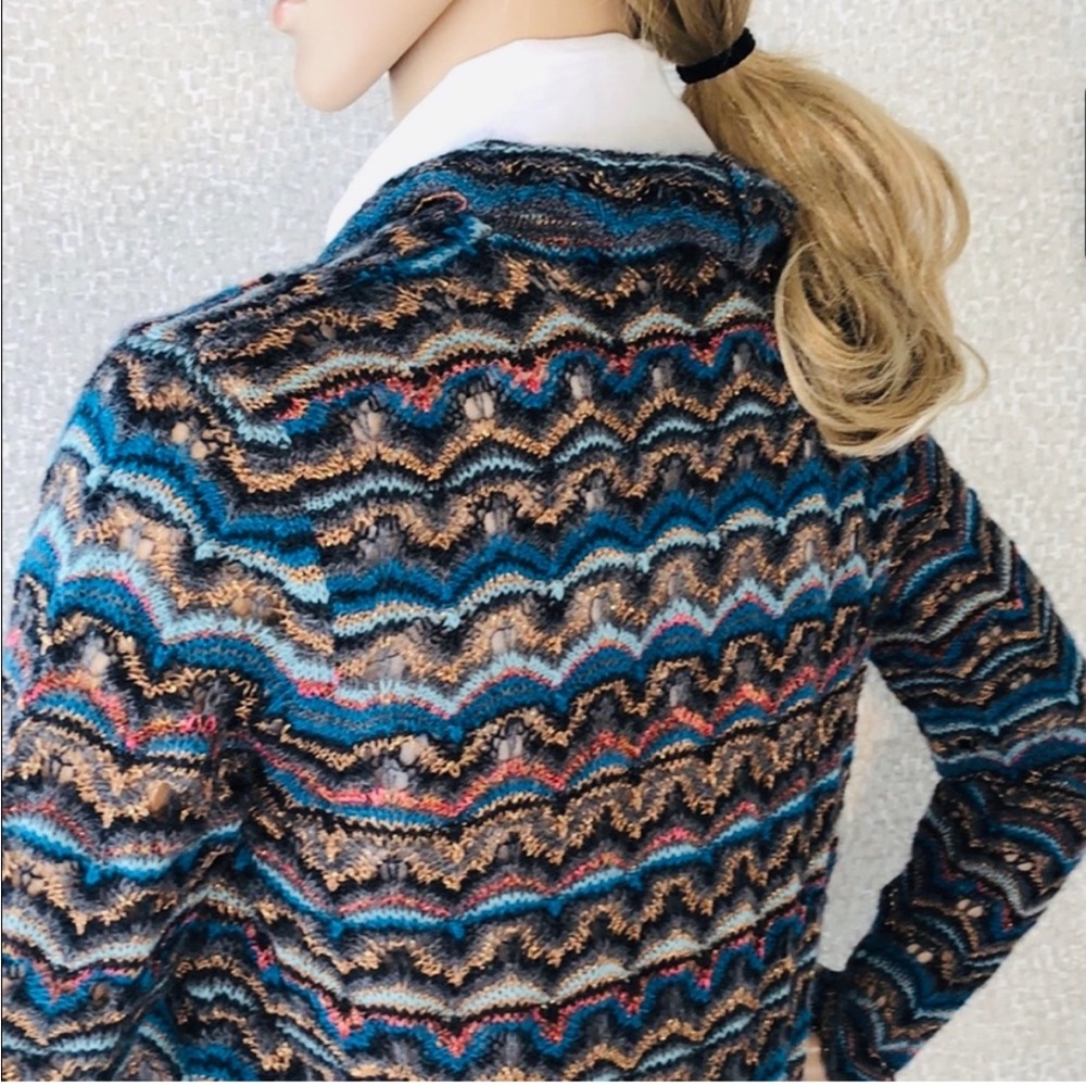 Calypso St. Barth Alpaca Thin Open Cardigan Sweat… - image 2
